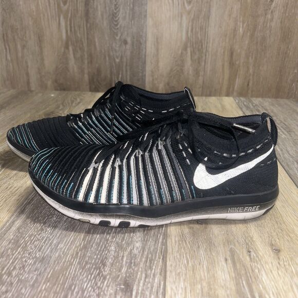 Nike Women’s US Size 6.5 Free Transform Flyknit 833410-001 Black Running Shoes - Picture 6 of 12